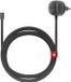 Twelve South PowerCord 220V naar USB-C kabel – 3 meter – 30W Snelladen – Gevlochten nylon ontwerp - Zwart
