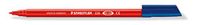 STAEDTLER 326-2 viltstiften Noris Club, circa 1,0 mm, uitwasbaar, 10 stuks in kartonnen etui, rood