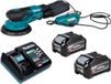 Makita BO 002 CGU201 schuurmachine op accu 40 V max. 150 mm 5,0 mm slag Brushless + 2x batterie 4,0 Ah + oplader