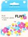 FLWR - Printetiket / 11355 / Wit