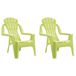 VidaXL Kindertuinstoelen 2 stuks Polypropeen Groen