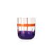Ichendorf Milano Tumbler, Orange & Lila, collectie Gesti, 35 cl, mondgeblazen glas, handgemaakt