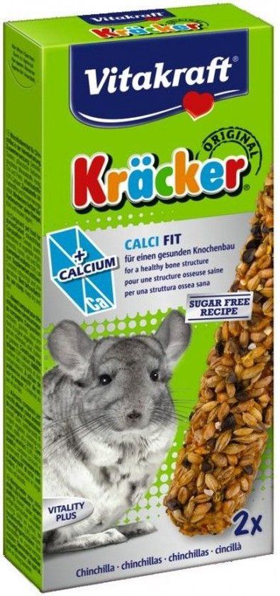 Vitakraft Chinchillakracker - 2 in 1 Calcium - Chinchillasnack