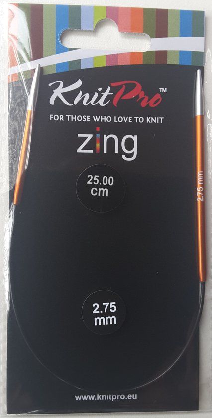 KnitPro Zing Rondbreinaald 2.75mm - 25cm