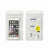 Waterdichte telefoontas voor universele mobiele outdoor mobiele strandtas drijvende waterdichte telefoontas telefoon droge tas-wit