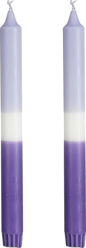 Mica Decorations Dip-dye Dinerkaars - Set van 2 - H25 cm - Lichtblauw