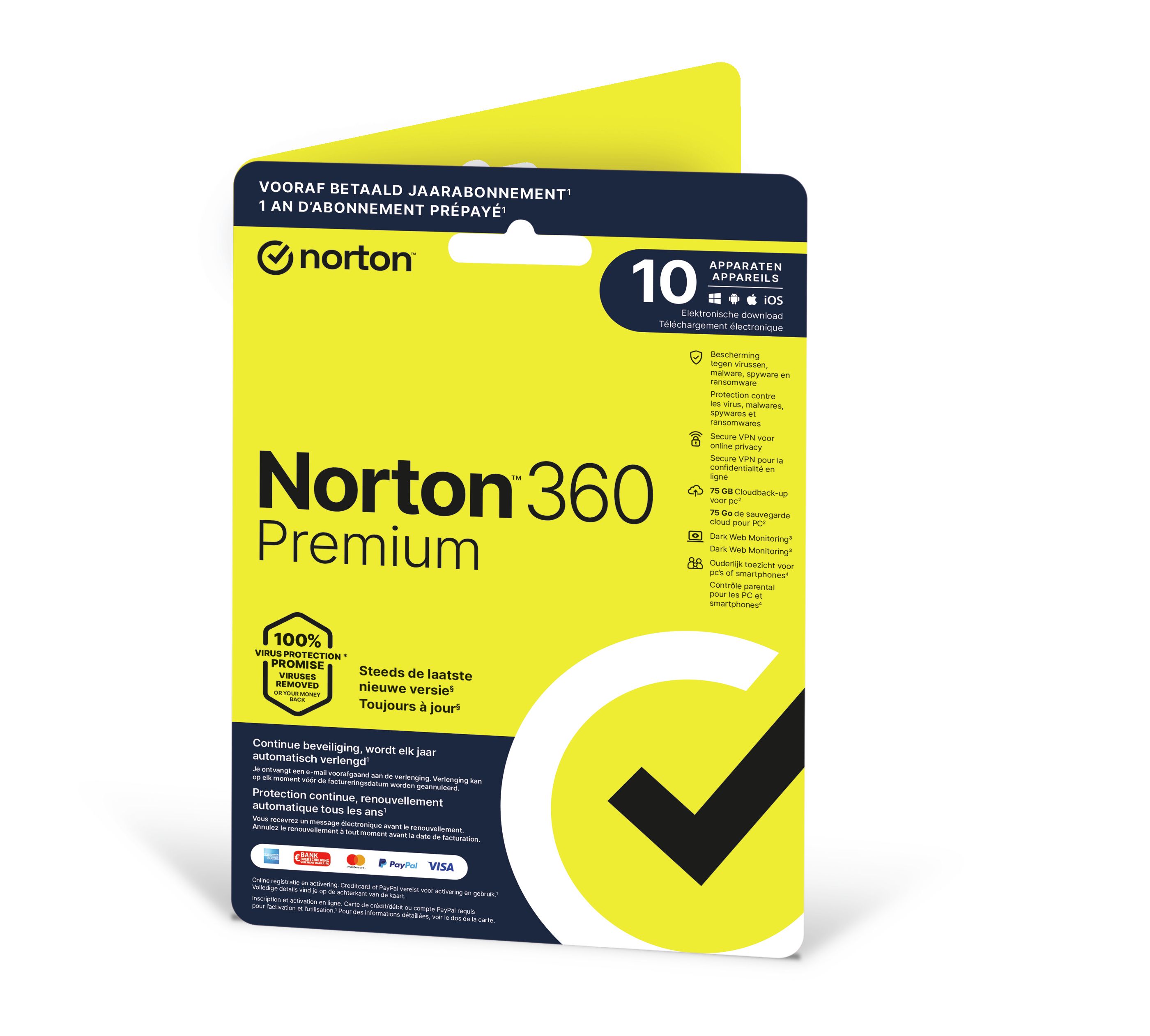 Gen Digital Norton 360 Premium - 10 Devices - 1 Year - Antivirus Software
