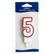 Decora 0316505 Kaarsjes Rood, Wit 1 stuk(s) 75 mm