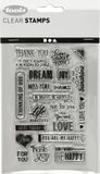 Creativ Company CC Clear Stamps, English words, sheet 11x15,5 cm, 1 sheet