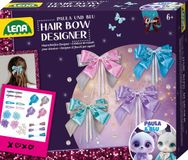 Lena Knutselset Happy Horse haarstrikken, designer - haaraccessoires voor meisjes knutselset met satijnen linten, glitter, kant en parels, kappersset voor kinderen vanaf 6 jaar