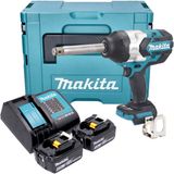 Makita DTW 1005 SGJ accu slagmoersleutel 18 V 1360 Nm 3/4" borstelloos + 2x oplaadbare accu 6.0 Ah + lader + Makpac
