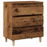 VidaXL Dressoir 60x35x70 cm Oud Houtkleurig