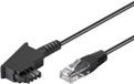 Goobay 71811 telefoonkabel 0,5 m Zwart