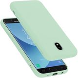 Cadorabo Samsung Galaxy J5 2017 Hoesje LIQUID LICHT GROEN
