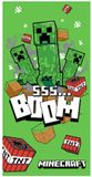 Minecraft handdoek boom 70 x 140 cm - katoen