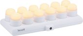 Securit® set oplaadbare theelichtjes Amsterdam in warm wit