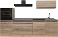 Vicco Complete keukeneenheid R-Line, Sonoma/Goudkleurig Eiken, 280 cm antraciet werkblad