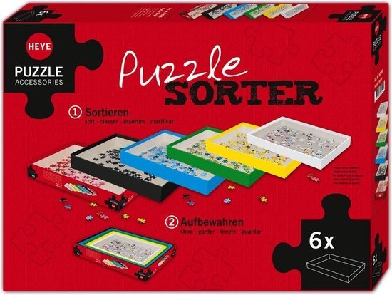 Heye Puzzel Sorteerder set voor 6 boxen 80590