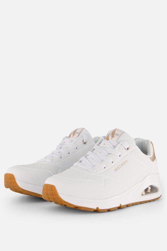 Skechers Uno - Golden Air Dames Sneakers - Wit - Maat 36