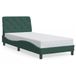 VidaXL Cadre de lit Velours Vert Foncé 100x200 cm