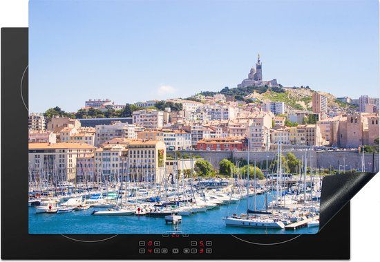 KitchenYeah® Inductie beschermer 77x51 cm - Marseille - Inductie kookplaat bescherming