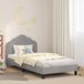 Maison Exclusive - Cadre de lit pour enfant avec tête de lit, gris clair, 80 x 200 cm, velours
