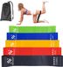 Nuvance Set de bandes de résistance avec sac de transport - Set de 5 pièces - Bande de résistance - Élastique de fitness - Incl. eBook - Couleurs diverses
