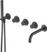 Hotbath Cobber X CX7072 inbouw badthermostaat met uitloop en handdouche (afbouwdeel)