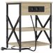 vidaXL Table de chevet Sonoma chêne 41 x 31 x 51 cm Bois traité