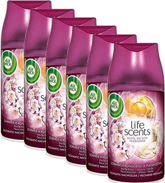 Air Wick 6x 250ml Airwick Freshmatic Summer Delight