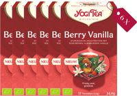 Yogi Tea Berry Vanilla Bio - Cafeïnevrije Biologische Kruidenthee met Fruitige Bessen en Romige Vanille - 6 Stuks