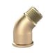 RIEGLER WST34MS45IA messing blank hoekstuk, 45° hoekstuk, binnen/buiten, G 3/4" schroefdraad, 16 bar werkdruk