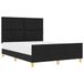 vidaXL Bedframe with Headboard Black 140 x 190 cm Fabric