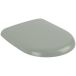 Villeroy & Boch Antao WC-bril, toiletdeksel met softclosemechanisme, afneembare toiletbril van onbreekbaar duroplast, wc-deksel, origineel reserveonderdeel, ovaal, Morning Green, mat