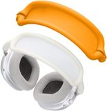 kwmobile band voor koptelefoon - geschikt voor Apple AirPods Max / AirPods Max 2 - Hoofdband cover van zacht siliconen materiaal - Oranje