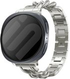 Strap-it Chain bandje geschikt voor Samsung Galaxy Watch 9 (40/44mm) / Watch 8 (40/44mm) / 8 Classic (46mm) - sterrenlicht / starlight