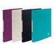 Exacompta - Réf. 51730E - Doos van 20 soepele ringmappen TITANE - 4 ringen 15 mm - rug 2 cm - buitendimensies: 32 x 25 cm - formaat om te klasseren A4 - assorti: aubergine-kokos-zwart-turkoois
