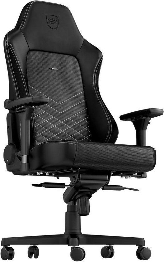 Noblechairs Hero Gamestoel - Zwart/Wit - PU Leer
