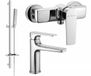 Mexen Lynx DQ72 set de douche, chrome