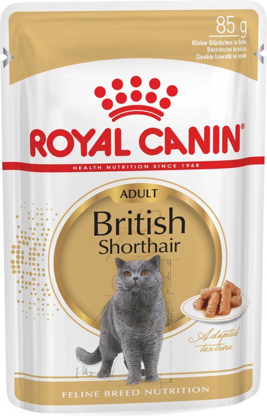 Royal Canin FBN British Shorthair Adult Pouch - Kattenvoer - 12x85 g
