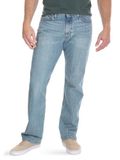 Wrangler Authentics Regular Fit Comfort Flex Waist Jeans voor heren, blauw - krijtblauw, Taille 40 / lengte 29