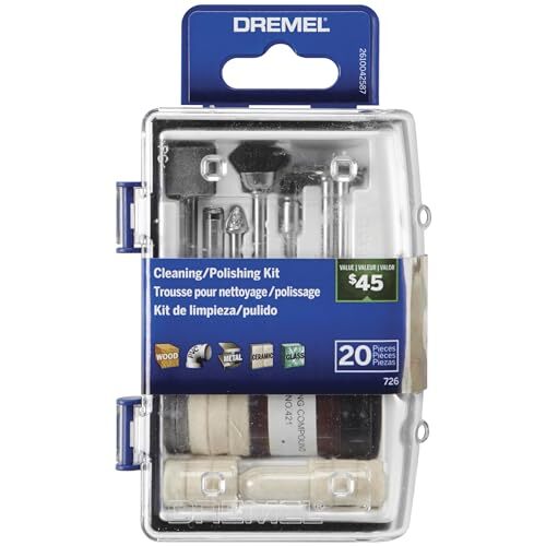 Dremel Dremel EZ726-01 EZ Lock Schuren & Polijsten Rotary Accessoires Kit, 8-delige set - ideaal voor licht schuren, detailreiniging of polijstmaterialen