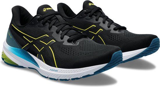 ASICS GT-1000 12 Hardloopschoenen Heren - Maat 46.5 - Zwart/Geel/Blauw