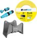 Cellfast Tuyau d'arrosage Plus 1/2" 25 m + Support de tuyau Cellfast (gris) + jeu avec Arroseur Cellfast Basic 1/2