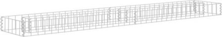vidaXL Gabion plantenbak verhoogd 180x30x10 cm gegalvaniseerd staal