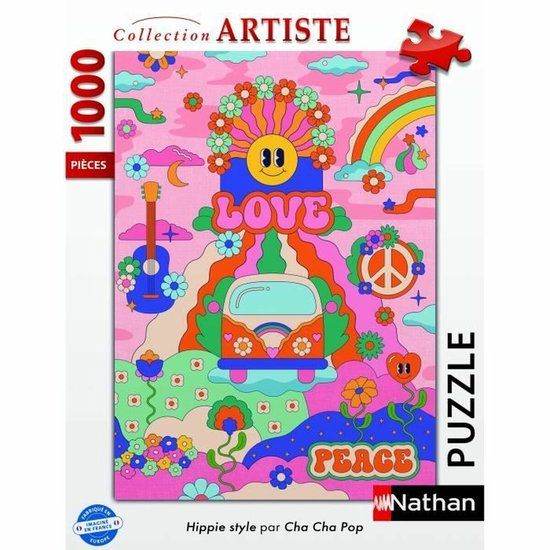 Ravensburger Nathan Puzzel 1000 stukjes Hippiestijl/Cha cha Pop