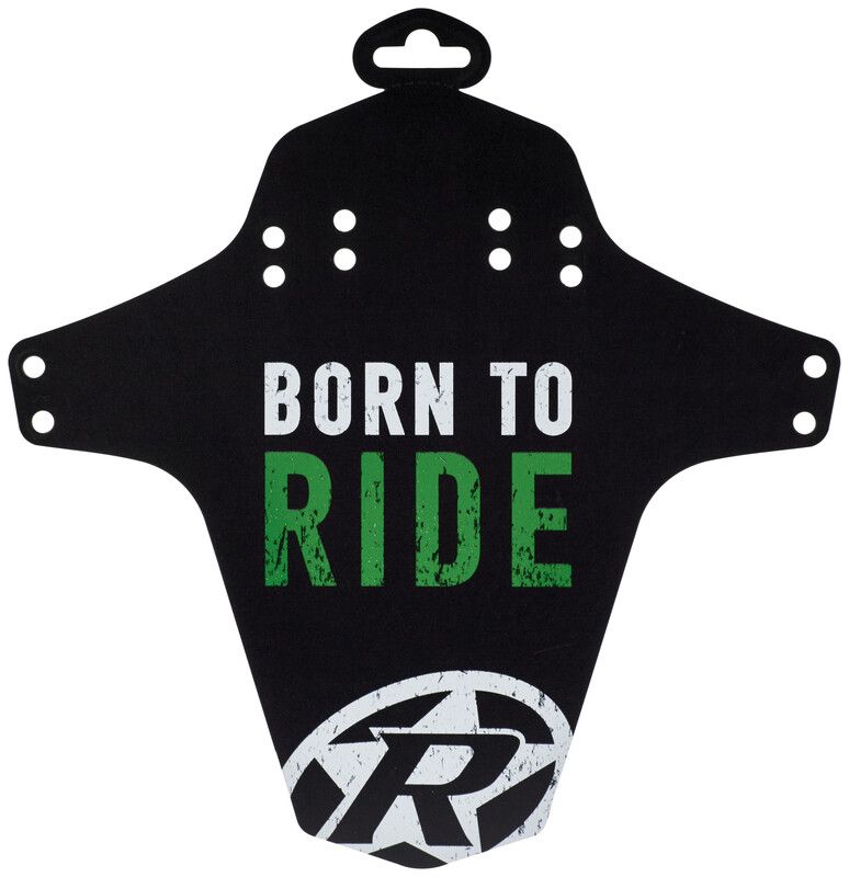 Reverse Born to Ride Fender, Black/Green