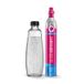 SodaStream Bouteille de gazéification Quick Connect Verre transparent 1 l 2 pièce(s) Noir