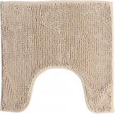 Urban Living WC/Toilet Badkamerkleedje/badmat - beige - 49 x 49 cm