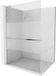 Mexen Kioto+ L Paroi de douche avec étagère Walk-in 120 x 200, transparent/verre dépoli, chrome